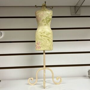 Pink, Cream & Green Wooden Necklace Display